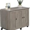 Sauder Craft Cart Storage Cabinet, Rolling Sewing Table with Expandable Top, Mystic Oak Sauder Craft Cart Storage Cabinet, Rolling Sewing Table with Expandable Top, Mystic Oak