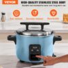 VEVOR Commercial Rice Cooker, 40-Cup Rice Cooker, 8.45 Qt / 8 Liter Large Rice Cooker and Warmer with Nonstick Inner Pot, Fast Cooking and 24-Hour Keep Warm, with Rice Cup and Paddle, for Restaurant VEVOR Commercial Rice Cooker, 40-Cup Rice Cooker, 8.45 Qt / 8 Liter Large Rice Cooker and Warmer with Nonstick Inner Pot, Fast Cooking and 24-Hour Keep Warm, with Rice Cup and Paddle, for Restaurant