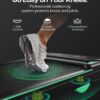 UREVO Strol 2E Smart 2-in-1 Folding Treadmill, Compact Walking Pad with Safety Handle, Plug and Play, Standing Desk Treadmill with Dual LED Display, Smart APP, Walking or Running for Home, Flaxen