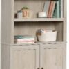 Sauder Miscellaneous Storage Bookcase with Doors, Adjustable Shelves, 5 Shelf Bookcase - Chalked Chestnut Finish Sauder Miscellaneous Storage Bookcase with Doors, Adjustable Shelves, 5 Shelf Bookcase - Chalked Chestnut Finish