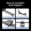 Sunny Health & Fitness Smart Magnetic Rower, Compact Quiet & Smooth Rowing Machine for Full-Body Cardio Exercise, Free SunnyFit Training App Connection