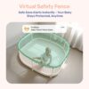 jeeber 1080P 2.4GHz WiFi Baby Monitor with Camera and Audio，4" IPS Display | Pan-Tilt-Zoom Camera,360° View, HD Night Vision, Motion & Cry Detection, Temperature Sensor, Feeding Reminder，2.4GHz wifi