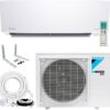 Daikin 12,000 BTU 18 SEER2 Entra R32 Series Heat Pump Mini Split A/C | System with Maxwell All-Inclusive 15’ Installation Kit and Wall Mounting Bracket (230V), White, RXC12+FTXC12+IKM1438+WAFP24