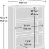 Sauder 3 Tier Book Shelf Wooden Bookcase Multipurpose Bookshelf for Home Office, Living Room, in White Plank Sauder 3 Tier Book Shelf Wooden Bookcase Multipurpose Bookshelf for Home Office, Living Room, in White Plank