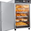 VEVOR Electric Hot Box Food Warmer, 5-Tier Commercial Warming Cabinet with Water Tray, Single-Door and Adjustable Shelves, Stainless Steel Food Warmer Cabinet, for Restaurant, Kitchen, Pizza, Chicken