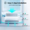 Hisense 8,000 BTU Inverter Window Air Conditioner, Wi-Fi Smart App Control | Wi-Fi Smart App Control, Energy Efficient, Quiet, Living Bedroom Home, up to 350 Sq. Ft.