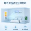 6000 BTU Window Air Conditioner w/Remote Control, Cools up to 250 Sq. Ft | 3 Cooling & Fan Speeds Window AC Units, Quiet Operation, LED Digital Display, Easy Installation, Ideal for Bedroom Office
