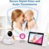 VTech Baby Monitor No WiFi, 5" Screen & Remote Pan-Tilt-Zoom for Newborns – Hack-Proof, 17Hr Battery, 1000ft Range, Auto Night Vision, Temperature Sensor, Two-Way Talk | VM924