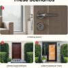 eufy Security Smart Lock FamiLock C32, Fingerprint Keyless Lock with Handle | Interior Doors, Built-in Wi-Fi, App Control, Auto Lock, 4 AA Batteries, Alexa/Google, Rekey Not Supported, Keyless Door Lock