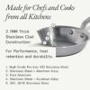 Made In Cookware - 10 Piece Stainless Steel Pot and Pan Set - 5 Ply Clad - Includes Stainless Steel Frying Pans, Saucepans, Saucier and Stock Pot W/Lid - Professional Cookware - Crafted in Italy