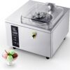 VEVOR Commercial Hard Ice Cream Machine, 500W 1.32 Gal/Hour, Gelato Hard Serve Ice Cream Maker with 2.8L 304 Stainless Steel Cylinder, Auto Clean LED Panel High Productivity for Snack Bar Restaurants