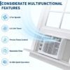 5000 BTU Window Air Conditioner, Window AC Units Cools up to 150 Sq. Ft, 3 Cooling & Fan Speeds, Quiet Operation, Easy Installation, Ideal for Small Bedroom, Living Room, Office