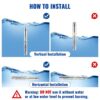 VEVOR Deep Well Submersible Pump 1 HP 115V/60Hz 37 GPM Flow 207 ft Head | for Industrial Irrigation & Home Use, 4" Stainless Steel Water Pump, with 33 ft Electric Cord, Copper Motor, IP68 Waterproof VEVOR Deep Well Submersible Pump 1 HP 115V/60Hz 37 GPM Flow 207 ft Head | for Industrial Irrigation & Home Use, 4" Stainless Steel Water Pump, with 33 ft Electric Cord, Copper Motor, IP68 Waterproof