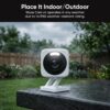 WYZE Cam v4 (Latest Model), 2.5K AI Security Camera, Indoor/Outdoor Cameras for Home Security, Baby Monitor & Pet Camera, Vibrant Color Night Vision, No Subscription Required, White