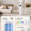 DREO 11L Smart Humidifier Large Room 700 ft², Humidifiers for Bedroom, 100H | 26dB Quiet, Auto Mode, APP & Remote Control, Clean Tank Technology, RGB Light, Aroma Box, Cool Mist Humidifier HM735S, White