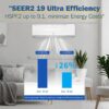 GarveeHome 18000 BTU Mini Split Air Conditioner Heat Pump System, 19 SEER2 230V Ductless AC Cool Up to 1250 Sq. Ft, Complete Installation Kit, White