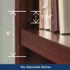 Sauder Miscellaneous Storage 3-Shelf Bookcase/ Book shelf, Select Cherry finish