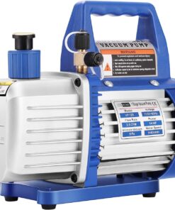 VIVOHOME 110V 1/4 HP 3.5 CFM Single Stage Rotary Vane AC Vacuum Pump | HVAC Vacuum Pump for Mini Split Automotive Air Conditioner R134a R12 R22 R502 R410a AC System with Oil Bottle