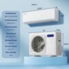 DELLA Vario Series 12000 BTU Mini Split AC, Work with Alexa and Wifi, 20.5 SEER2 Cools Up to 550 Sq.Ft, Energy Efficient, 115V Ductless Inverter System, Pre-Charged Heat Pump and 16.4ft Kits DELLA Vario Series 12000 BTU Mini Split AC, Work with Alexa and Wifi, 20.5 SEER2 Cools Up to 550 Sq.Ft, Energy Efficient, 115V Ductless Inverter System, Pre-Charged Heat Pump and 16.4ft Kits