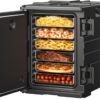 VEVOR Insulated Food Pan Carrier, 95 Qt Hot Box for Catering, LLDPE Food Box Carrier w/Double Buckles, Front Loading Food Warmer w/Handles, Stackable End Loader for Restaurant, Canteen, etc. Black VEVOR Insulated Food Pan Carrier, 95 Qt Hot Box for Catering, LLDPE Food Box Carrier w/Double Buckles, Front Loading Food Warmer w/Handles, Stackable End Loader for Restaurant, Canteen, etc. Black