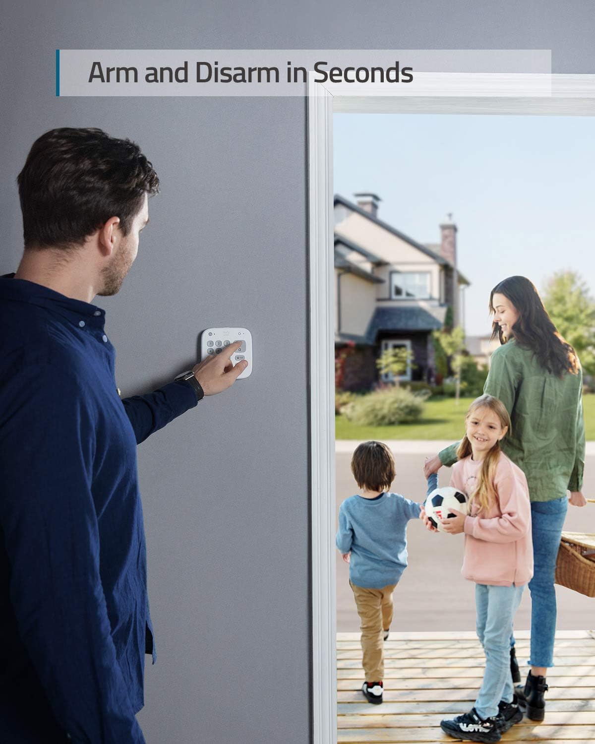 eufy Security 5-Piece Home Alarm Kit, Home Security System, Keypad, Motion Sensor, 2 Entry Sensors, Home Alarm System, Control from the App, Links with eufyCam, Optional 24/7 Protection eufy Security 5-Piece Home Alarm Kit, Home Security System, Keypad, Motion Sensor, 2 Entry Sensors, Home Alarm System, Control from the App, Links with eufyCam, Optional 24/7 Protection - Image 2