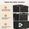 CAMMOO NSF 127QT Non-Electrical Catering Food Warmers with Casters | 304 Stainless Steel Latch, Insulated Food Carrier for 8 Full-Size Pans(NOT INCLUDED), Food Warmer Hot Boxes for Catering CAMMOO NSF 127QT Non-Electrical Catering Food Warmers with Casters | 304 Stainless Steel Latch, Insulated Food Carrier for 8 Full-Size Pans(NOT INCLUDED), Food Warmer Hot Boxes for Catering