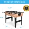 Best Choice Products 2x4ft Combo Game Table Set for Home, Game Room, Friends & Family w/Hockey, Foosball, Pool, Shuffleboard, Ping Pong, Chess, Checkers, Bowling, and Backgammon, Natural Best Choice Products 2x4ft Combo Game Table Set for Home, Game Room, Friends & Family w/Hockey, Foosball, Pool, Shuffleboard, Ping Pong, Chess, Checkers, Bowling, and Backgammon, Natural