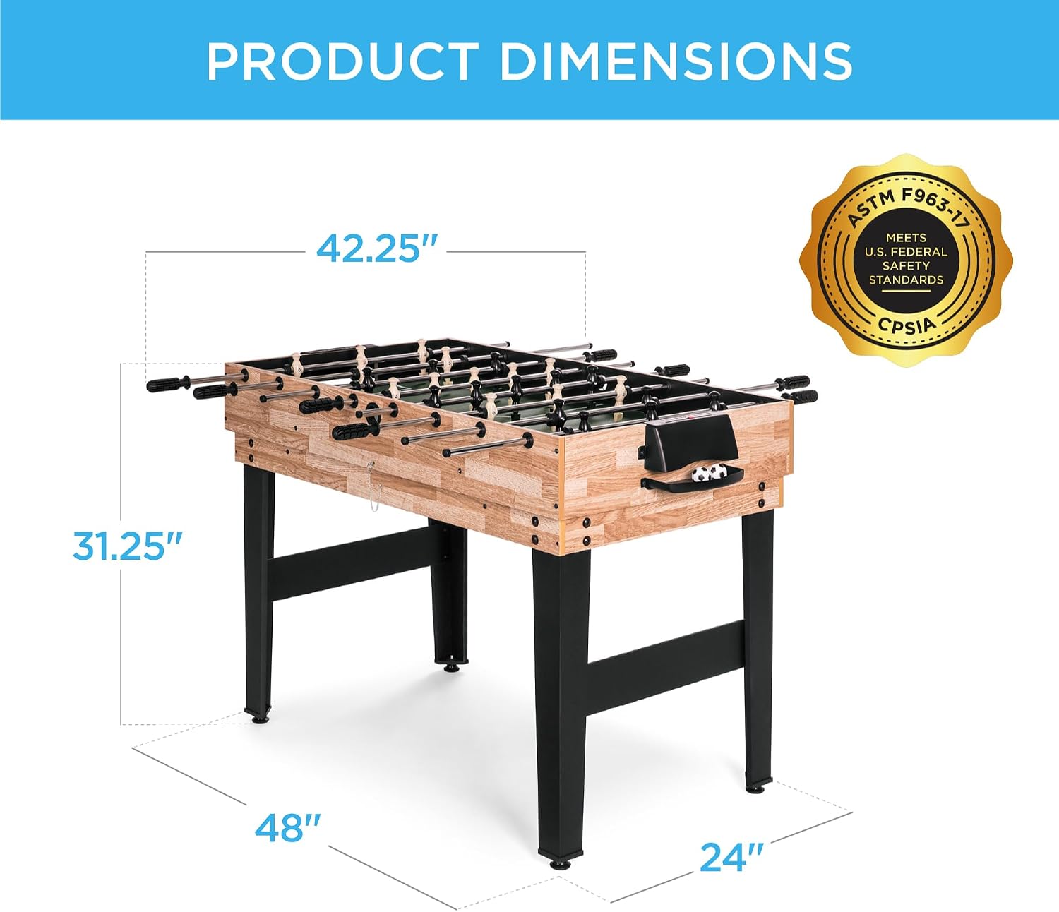 71gQw2UE1LL._AC_SL1500_.jpg Best Choice Products 2x4ft Combo Game Table Set for Home, Game Room, Friends & Family w/Hockey, Foosball, Pool, Shuffleboard, Ping Pong, Chess, Checkers, Bowling, and Backgammon, Natural