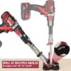Milescraft 1318 DrillMate Portable Drillling Guide – Precision Drilling Jig Attachment for Drilling Angled or Straight Holes, Adjustable Drill Guide Attachment, Portable Drill Press with 3/8” Chuck
