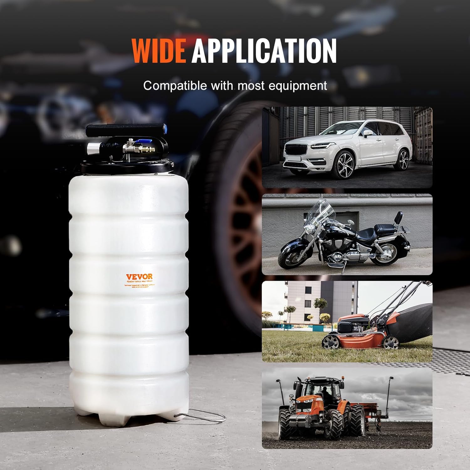 VEVOR 15L Pneumatic/Manual Fluid Extractor Pump, Oil Changer Vacuum Fluid Extractor, Oil Extractor Change Pump for Automotive, Oil Change & Fluid Change Tool with Dipstick and Suction Hose VEVOR 15L Pneumatic/Manual Fluid Extractor Pump, Oil Changer Vacuum Fluid Extractor, Oil Extractor Change Pump for Automotive, Oil Change & Fluid Change Tool with Dipstick and Suction Hose - Image 6