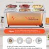 VEVOR 6-Pan Commercial Food Warmer, 24QT Electric Steam Table, 1200W Professional Countertop Stainless Steel Buffet Bain Marie with 86-185°F Temp Control for Catering and Restaurants, Silver