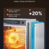 VEVOR Electric Hot Box Food Warmer, 4-Tier Commercial Warming Cabinet with Water Tray, Double-Door and Adjustable Shelves, Stainless Steel Food Warmer Cabinet, for Restaurant, Kitchen, Pizza, Chicken