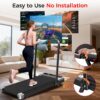 Walking Pad Treadmill with 8% Incline - Portable Home Tread Mills Quiet Machine Compact Fold up Indoor, 3.0HP Walk Running Pads with Handle Bar, Easy Assembly, Up to 350LBS Capacity Walking Pad Treadmill with 8% Incline - Portable Home Tread Mills Quiet Machine Compact Fold up Indoor, 3.0HP Walk Running Pads with Handle Bar, Easy Assembly, Up to 350LBS Capacity