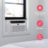 Frigidaire 10,000 BTU Window Air Conditioner with Remote Control, Cools Up to 450 Sq. Ft., Quiet Operation, Eco Mode, 3 Fan Speeds, Auto Restart, White | Cools up to 450 sq. ft., quiet operation, eco mode, three fan speeds, auto restart