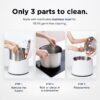 Carepod One Stainless Steel Humidifier for Large Room, Quiet & Safe for Baby, Only 3 Washable Parts & Easy to Clean, Ultrasonic Cool Mist Humidifiers for Bedroom, Filter-Free, Lasts 30Hrs (1Gal/4L) Carepod One Stainless Steel Humidifier for Large Room, Quiet & Safe for Baby, Only 3 Washable Parts & Easy to Clean, Ultrasonic Cool Mist Humidifiers for Bedroom, Filter-Free, Lasts 30Hrs (1Gal/4L)
