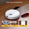 roborock Qrevo S5V Robot Vacuum and Mop, FlexiArm Edge Mopping | 12,000Pa, Dual Zero-Tangle System, Smart Obstacle Avoidance, 10mm Mop Lifting, Auto Mop Washing & Warm Air Drying, White