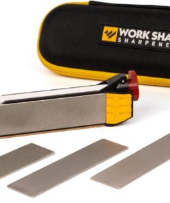 Work Sharp Guided Field Sharpener Elite with case, Travel Knife Sharpener Tool