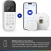 myQ Smart Garage Door Video Keypad with Wide-Angle Camera,Customizable PIN Codes,and Smartphone Control–Take Charge of Your Garage Access Works with Chamberlain, LiftMaster and Craftsman openers,White