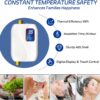 Tankless Water Heater Electric 110V, 3000W Instant Electric Water Heater, Under Sink Water Heater with Digital Display, On Demand Hot Water heater Electric for Kitchen Bathroom Washin