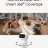 eufy Security 4K Indoor Cam S350, No Subscription, Dual Cameras, 8× Zoom | 360° Coverage,Works as a Pet Camera,Nanny/Senior/Baby Monitor,AI Auto-Tracking,Human/Pet/Cry Detection,2.4/5 GHz Wi-Fi