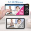 VTech Smart WiFi Baby Monitor, 2 Cameras for Twins & Two Rooms – 2K Split Screen, 5.5" Screen, 24X Zoom, Wide Angle, Free App, Night Light | Smart HD Plus Twin