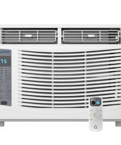 6000 BTU Window Air Conditioner w/Remote Control, Cools up to 250 Sq. Ft | 3 Cooling & Fan Speeds Window AC Units, Quiet Operation, LED Digital Display, Easy Installation, Ideal for Bedroom Office