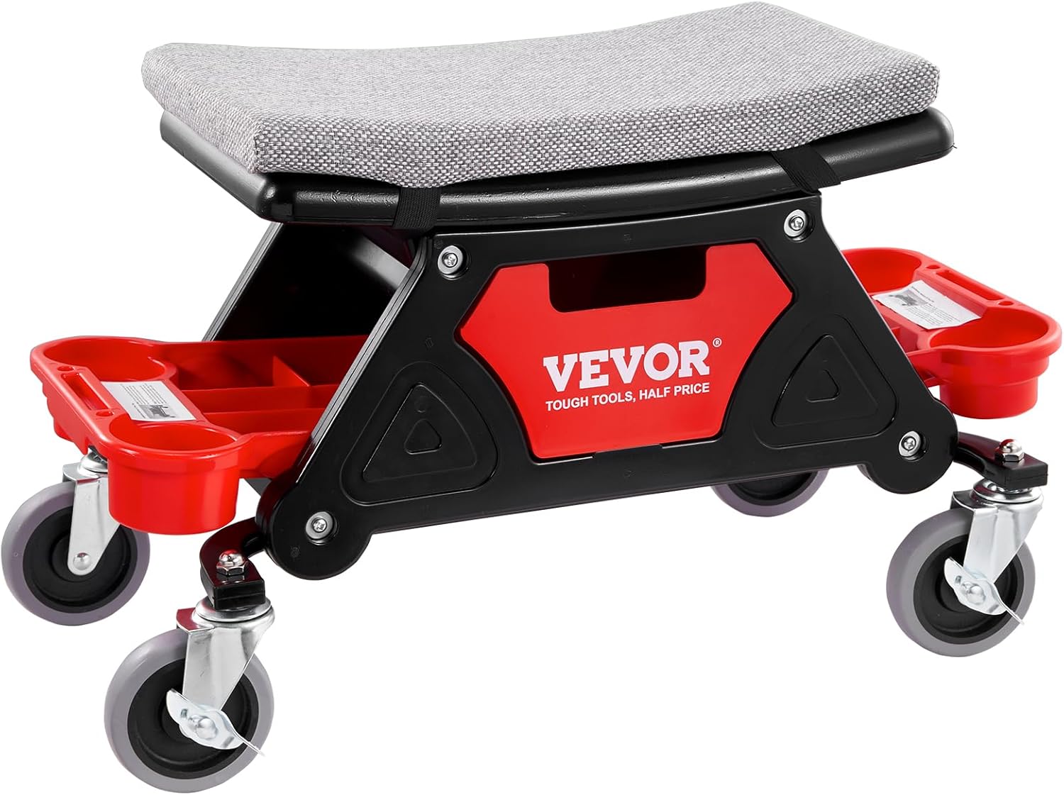 VEVOR Mechanic Stool 300 LBS Capacity Garage Stool Gift for Men, Heavy Duty Rolling Mechanics Seat, with Three Slide Out Tool Trays and Drawer, Tools for Automotive Auto Repair | Auto Repair Heavy Duty Plastic Rolling Mechanics Seat with Cushion, Three Slide Out Tool Trays and Drawer, for Automotive VEVOR Mechanic Stool 300 LBS Capacity Garage Stool Gift for Men, Heavy Duty Rolling Mechanics Seat, with Three Slide Out Tool Trays and Drawer, Tools for Automotive Auto Repair | Auto Repair Heavy Duty Plastic Rolling Mechanics Seat with Cushion, Three Slide Out Tool Trays and Drawer, for Automotive - Image 10