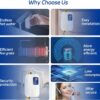Tankless Water Heater Electric 110V, 3000W Instant Electric Water Heater, Under Sink Water Heater with Digital Display, On Demand Hot Water heater Electric for Kitchen Bathroom Washin