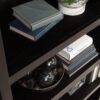 Sauder 5 Tier Book Shelf Wooden Bookcase Multipurpose Bookshelf for Home Office, Living Room, in Estate Black finish