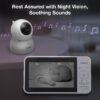 VTech Baby Monitor No WiFi, 5" Screen & Remote Pan-Tilt-Zoom for Newborns – Hack-Proof, 17Hr Battery, 1000ft Range, Auto Night Vision, Temperature Sensor, Two-Way Talk | VM924
