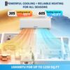 GarveeLife 18,000 BTU 21 SEER2 Mini Split AC & Heat Pump | Ductless Inverter System with WiFi, Voice & Remote Control, 4D Airflow, Self-Clean, Easy Install