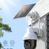aosu 3K 5MP Solar Security Camera Wireless Outdoor PTZ 360° Smart Tracking | Auto Human&Vehicle Tracking No Blind Spots, Easy Setup, Color Night Vision, Ideal For Home, Yard & Farm Security Monitoring (2 Pack)