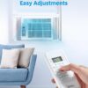 Midea 5,000 BTU Window Air Conditioner, Cools up to 150 Sq. Ft. with Easy-to-Use Reusable Filter, Remote, Perfect AC for Bedroom, Living Room, Home Office, Electronic Control