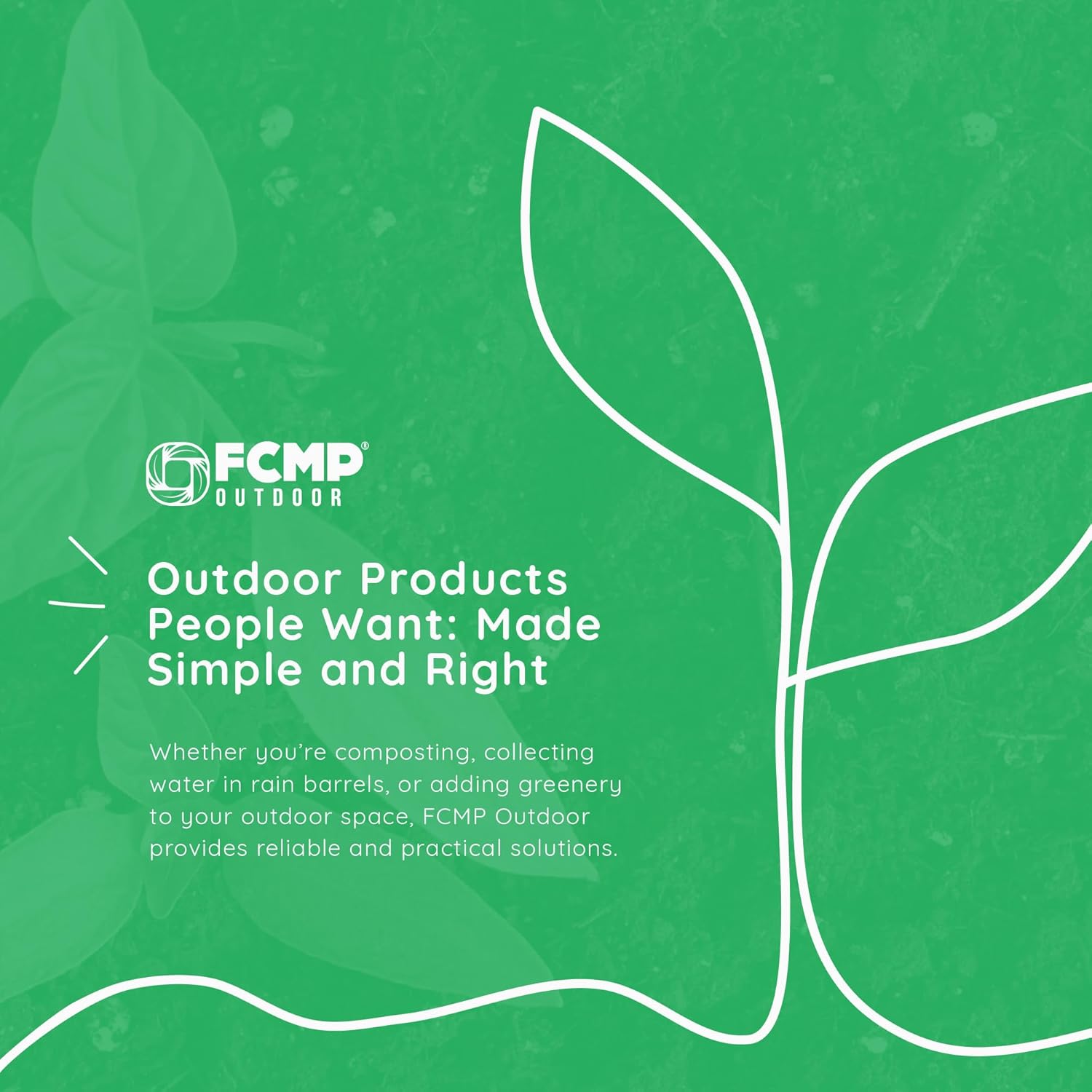 FCMP Outdoor Raincatcher 4000, Flat-Back Rain Water Barrel, 50-Gallon, Gray - Rainwater Collection Storage Container w/Side Spigots, Mesh Screen, Garden and Overflow Hose & Linking Kit FCMP Outdoor Raincatcher 4000, Flat-Back Rain Water Barrel, 50-Gallon, Gray - Rainwater Collection Storage Container w/Side Spigots, Mesh Screen, Garden and Overflow Hose & Linking Kit - Image 5